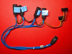 0233td Dell 233td Poweredge T110 4-drop Sas Sata Cable 42n7h - New