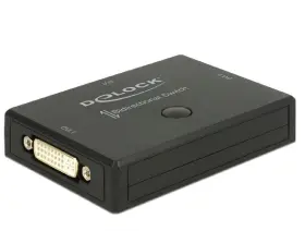 18751  Delock Dvi 2-1 Switch Bidirectional 4k 30hz Single
