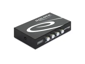 87634  Delock Switch 4-port Usb Manual Black Single