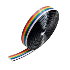 Ul2651 Dhskzrmj 5 M 10-wire/pin 1.27 Mm Pitch Rainbow Color Flat Ribbon Cable 10 Wire Meters Ul2651 Dhskzrmj 5 M 10-wire/pin 1.27 Mm Pitch Rainbow Color Flat Ribbon Cable 10 Wire Meters
