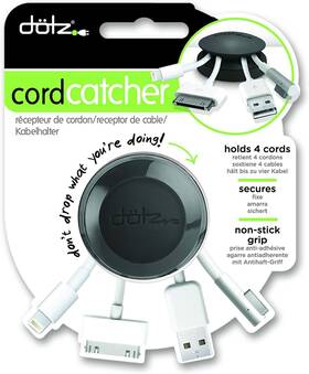 Dotz Dcc40m Cord Catcher Cable Clips Desk Organiser - Black