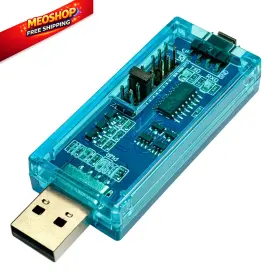 Sh-u07a Dsd Tech Usb To Ttl Adatper With Ch340c Chip Support 5v 3.3v Blue
