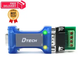 Dt-9004 Dtech Rs232 To Rs485 Converter Serial Communication Data Mini Size Blue