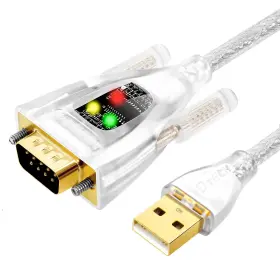 Kj-5080-1.0m Dtech Usb To Serial Adapter With Ftdi Chip 9 Pin Rs232 Cable Db9 3ft