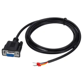 Duefixing 678202101469 22awg Db9 Female To 235 Bare Wire With 3 Wiring Terminals 4.9 Ft