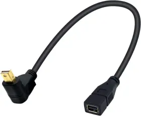 00322 Duttek 90 Degree Mini Displayport Extension Cable 1ft/30cm Up Angled