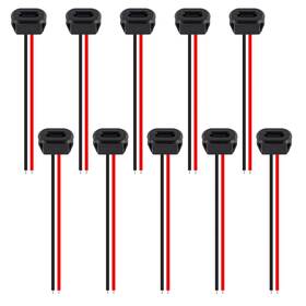 Dweii Dw-03546 310 10pcs Type-c Female Chassis Waterproof 2p Solder Wire Type Usb D Style