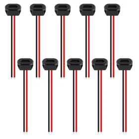 Dw-03546 Dweii 310 10pcs Type-c Female Chassis Waterproof 2p Solder Wire Type Usb D Style Dw-03546 Dweii 310 10pcs Type-c Female Chassis Waterproof 2p Solder Wire Type Usb D Style