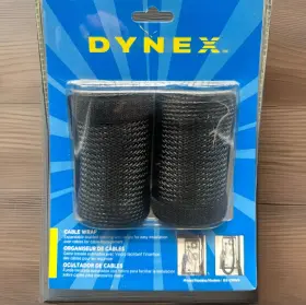 Dynex 600603106545 Computer Cable Management Wrap Black Mesh 2-3ft Braid #dx-cmwp Lc Dynex 600603106545 Computer Cable Management Wrap Black Mesh 2-3ft Braid #dx-cmwp Lc