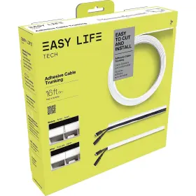 71502a-el Easylife Tech 16ft Cable Raceway Roll White 71502a-el Easylife Tech 16ft Cable Raceway Roll White