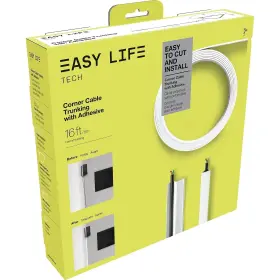 71503a-el Easylife Tech 16ft Wall Corner Cable Raceway Roll White