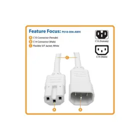 P018-006-awh Eaton Electrical - Tripp Lite By Power Cord C14 To C15