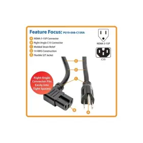P019-008-c15ra Eaton Electrical - Tripp Lite Series Power Cord Nema