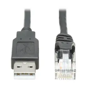 U009-006-rj45-x Eaton Usb-a To Rj45 Rollover Console Cable M/m Black - 6 Ft