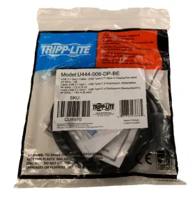U444-006-dp-be Eaton New Lot Of 10 Usb-c To Displayport Adapter Cable U444-006-dp-be Eaton New Lot Of 10 Usb-c To Displayport Adapter Cable