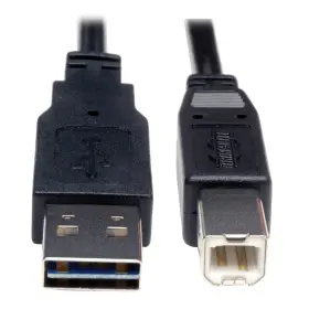 Ur022-010 Eaton 10ft Usb 2.0 A/b Cable Reversible A To B 480 Mbps Black Ur022-010 Eaton 10ft Usb 2.0 A/b Cable Reversible A To B 480 Mbps Black