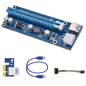 Gpct2949 Edge Collections New 5x Pci-e Gpu Risers With 23.62in Usb Cable Molex To Sata Power