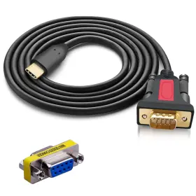 Elecable 791342294027 Usb Type C To Rs232 Db9 Serial 9-pin Converter Adapter Cable 5ft With A Elecable 791342294027 Usb Type C To Rs232 Db9 Serial 9-pin Converter Adapter Cable 5ft With A