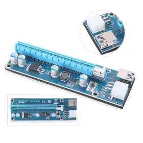 8dzyj085 Enen-tradingusa Pci-e Express Usb3.0 1x To 16x Extender Riser Card Adapter Sata H6 Power Cables