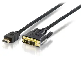 119329 Equip E-quip Hdmi To Dvi Adaptor Cable 10 M Black