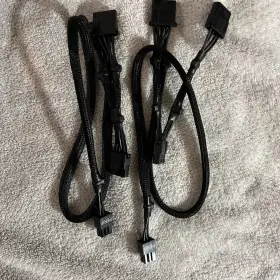 Evga 175220564484 2 Pack 6-pin To 3x 4-pin Perif/molex Connectors Single Cable