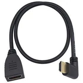 4330543203 Exuun Hdmi 2.0 Extension Cable 90 Degree 2 Feet / 60cm Extender High Speed