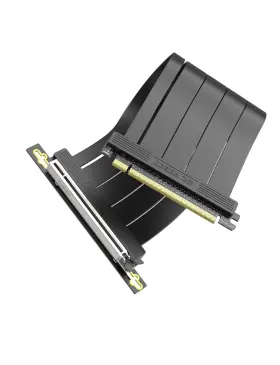 Ezdpc247-4 Ezdiy-fab Pcie 5.0 X16 Gpu Riser Cable 128gb/s Bandwidth 90 Degree 30cm Black