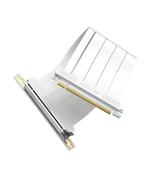 Ezdpc247-5 Ezdiy-fab Pcie 5.0 X16 Gpu Riser Cable 128gb/s Bandwidth 90 Degree 30cm White