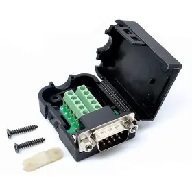 F-ber 8432286580860 Trolleyshop Connector Male Db9 9pin Plug Pin D-sub Terminal Nuts Black F-ber 8432286580860 Trolleyshop Connector Male Db9 9pin Plug Pin D-sub Terminal Nuts Black