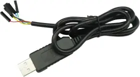 Ft232 Ferwooh 00863 Usb To Ttl Serial Cable Adapter Ftdi Chipset 5v For Black