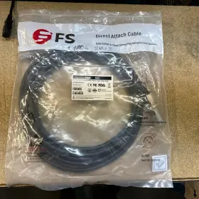 Q28-pc05 Fs 5m 100g Passive Direct Attach Copper Twinax Dac Cable Fs.com New