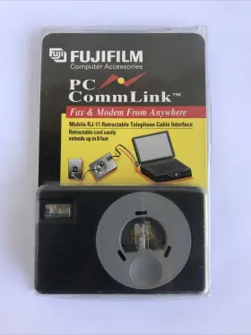 Rj-11 Fujifilm 074101760057 Pc Comm Link Mobile Retractable Telephone Cable Interface Nos