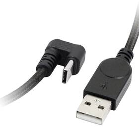 Gelrhonr Lh-206 Usb Type C Cable U Shape 180 Degree Angle 4.9 Feet Black