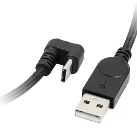 Lh-206 Gelrhonr Usb Type C Cable U Shape 180 Degree Angle 4.9 Feet Black