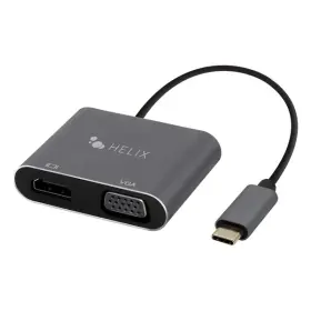 Helix 816983012806 Ethadpchv Usb-c To Hdmi And Vga Adapter