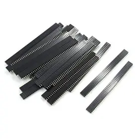 X2019050561 Hxchen 1x40 Pin 2.54mm Pitch Straight Single Row Pcb Headers - 30 Pcs Female