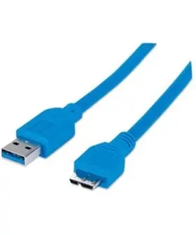 325417 Ic Intracom New Manhattan Superspeed Usb 3.0 A Male To Micro B Device Cable 5 Gbps 3