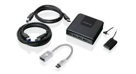 Io Gear 881317518200 Iogear 2x4 Usb 3.0 Peripheral Sharing Switch With Usb-c Adapter Gus432ca1kit