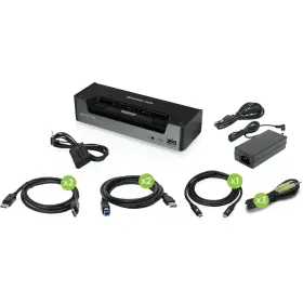 Gcs1953 Iogear 3-port 4k Usb-c Displayport Kvmp Switch - 45w Power Delivery
