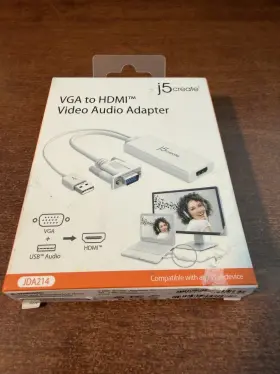 Jda214 J5 Create Vga To Hdmi Video Audio Adapter #jda214