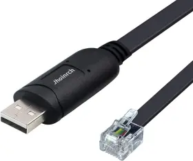 Ft232rnl Jhoinrch Rh-01 Usb To Rj11/12 6p4c Rs232 Serial Cable Adapter With Chip For Black