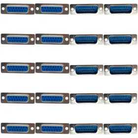 673513 Jienk 20pcs Db15 Male And Female Solder Type Connector Rs232 Serial 15 Blue 673513 Jienk 20pcs Db15 Male And Female Solder Type Connector Rs232 Serial 15 Blue