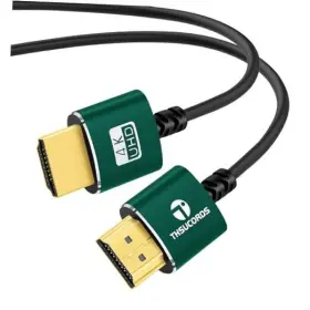 Hd-201-10m Jinglong Slim Hdmi Cables Ultra Soft And Thin To Cord Extreme 30ft 1-pack