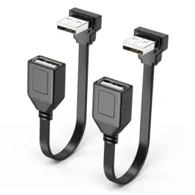 Usb20mff10cm511 Juxin 2 Pack Right Angle Usb2.0 Extension Cable Up 90 4inch/10cm 270 Degree Usb20mff10cm511 Juxin 2 Pack Right Angle Usb2.0 Extension Cable Up 90 4inch/10cm 270 Degree