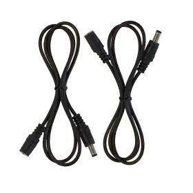 4330130385 Keen Eye 2 Pack Of 36 Inch 3 Foot 22awg Male To Female 5.5mm X 2.1mm Barrel Black