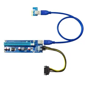 Kingwin 812348013778 Pcie Riser Card Latest Adapter 6-pin 1x To 16x For Mining Gpu F Kingwin 812348013778 Pcie Riser Card Latest Adapter 6-pin 1x To 16x For Mining Gpu F