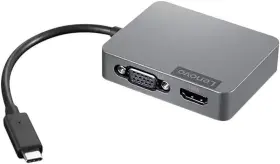 4x91a30366-nib Lenovo New Usb-c Travel Hub Gen2 Portable Hdmi Vga Usb-a Ethernet - 4x91a30366