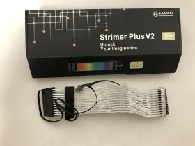 Lian-li 840353009455 24 Pin Cable Strimer Psu Extension Addressable Rgb Controller