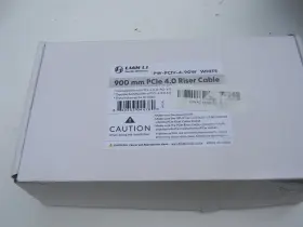 Lian Li 840353044753 Lian-li 900mm Long Pci-e 4.0 X16 Riser Cable White Model Pw-pciv-4-90x