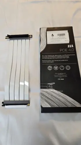 Ag-p4-sr020-wh Linkup Ava Pcie 4.0 Gen4 X1 6risercable#8211 Rtx 4090 Rx7900 White 30cm